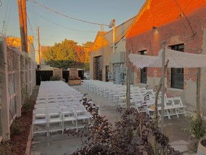 outdoor wedding ceremony