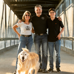 Chad and Marla with Logan and Snickers 